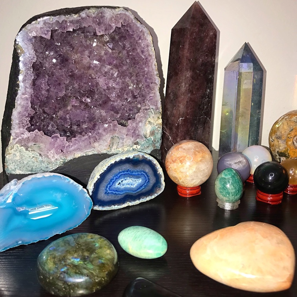 HUGE Amethyst and Healing Crystals Lot (over 50!)